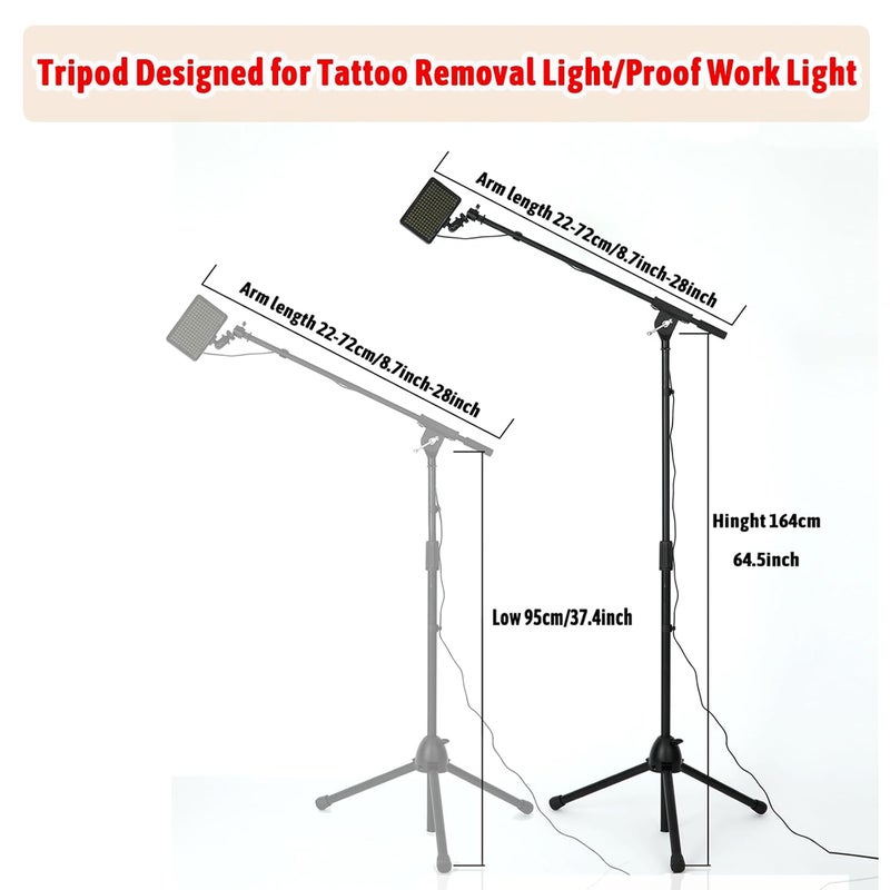 MO MOLONG Only Tripod for Polarized LED Tattoo Work Light (Not Include Light) - Image 2